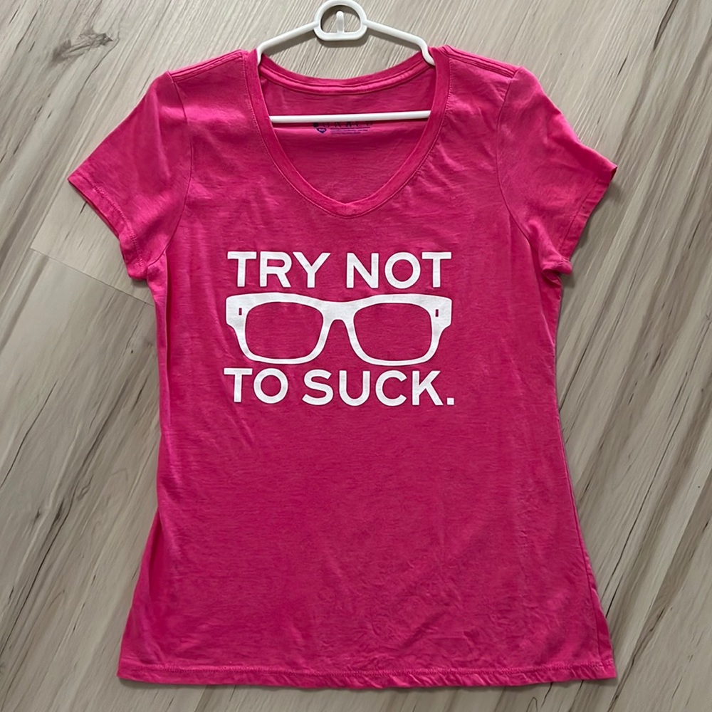 Women’s pink short sleeve top Size M
